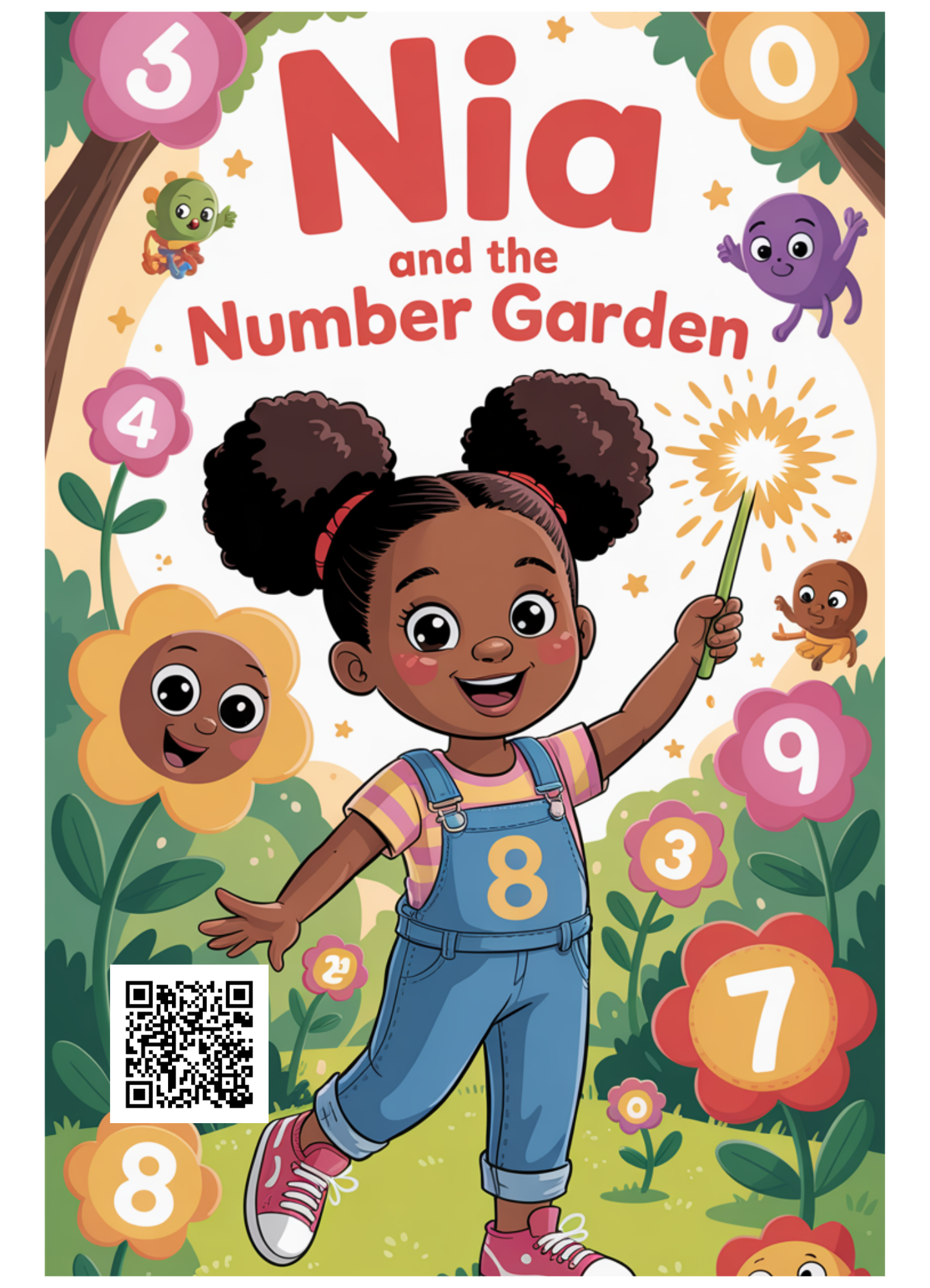 🌼 Nia and the Number Garden - Augmented Reality Poster (13" x 10")